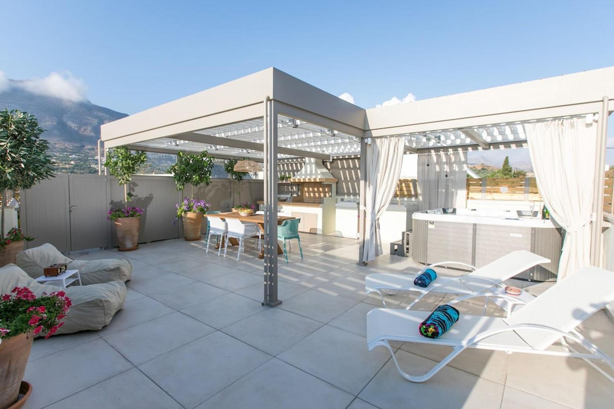 Ekaterini Luxury House Villa Lefkogeia Bagian luar foto